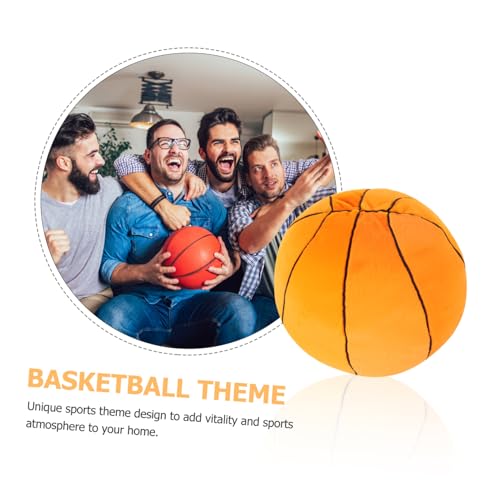 Mikinona Basketball Kissen Plüsch Kuscheliges Wurfkissen in Basketballform Weiches Sofa und Bettkissen mit Abnehmbarem Bezug für Gemütliche Heimdekoration und Sportliches Mikinona Basketball Kissen Plüsch Kuscheliges Wurfkissen in Basketballform Weiches Sofa und Bettkissen mit Abnehmbarem Bezug für Gemütliche Heimdekoration und Sportliches von Mikinona