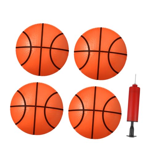 Mikinona Basketballspielzeug mit Kleinen Aufblasbaren PVC bällen und Pumpe Verschleißfest Rutschfestes Design Farbenfrohes Outdoor Indoor Kleinkinder Zufällige Farbe Zufällige Farbe von Mikinona
