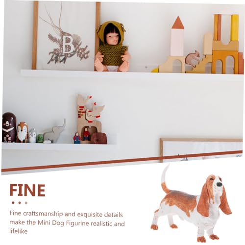 Mikinona Basset Hund Figurine Realistisches Tiermodell für Kognitive Spielzeuge Dekorative Hundestatue aus Langlebigem für Zuhause und Spielplatz Mikinona Basset Hund Figurine Realistisches Tiermodell für Kognitive Spielzeuge Dekorative Hundestatue aus Langlebigem für Zuhause und Spielplatz von Mikinona