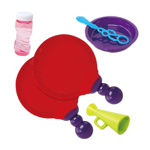 Mikinona Bubble Racket Set für Outdoor Stabiles Material Erzeugt Kleine und Große Seifenblasen Bunte Farbige Seifenblasen Geeignet für Garten Park Pool und Indoor Spiele von Mikinona