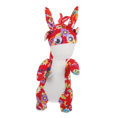 Mikinona Chinesisches Neujahr Dragon Zodiac Kuscheltier Plüschpuppe Leichtes Baumwollstofftier Dekoratives Drachen Geschenk für Zuhause und Festlichkeiten von Mikinona