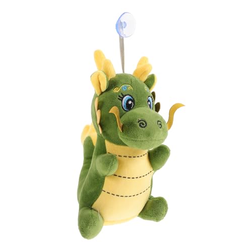 Mikinona Chinesisches Neujahr Plüsch Drache Kuscheltier mit Saugnapf Hängend Glücksbringer Stofftier Maskottchen Geschenk für Familie Jahr des Drachen von Mikinona