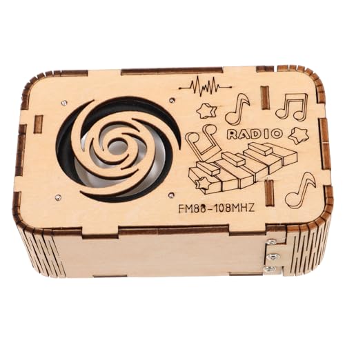 Mikinona DIY Holz Radio Bausatz Pädagogisches für Stem Wissenschaftsexperiment Fördert Elektronische Fähigkeiten und für Kreative Handwerksprojekte Mikinona DIY Holz Radio Bausatz Pädagogisches für Stem Wissenschaftsexperiment Fördert Elektronische Fähigkeiten und für Kreative Handwerksprojekte von Mikinona