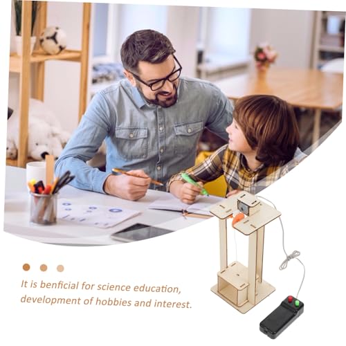 Mikinona DIY Technisches Aufzugsmodell Bausatz Handwerklicher Physikalischer Elevator Lernspielzeug für Wissenschaft Experiment Gehirnentwicklung von Mikinona