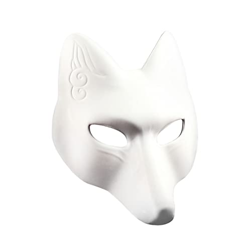 Mikinona DIY Weißes Fuchsmaske Tiermaske zum Bemalen Leere Masquerade Maske für Halloween Kostüm Party Cosplay Einfache Struktur für Kreative Gestaltung und Familienaktivitäten Mikinona DIY Weißes Fuchsmaske Tiermaske zum Bemalen Leere Masquerade Maske für Halloween Kostüm Party Cosplay Einfache Struktur für Kreative Gestaltung und Familienaktivitäten von Mikinona