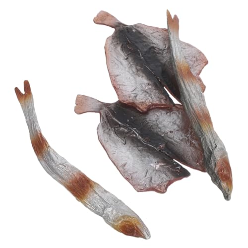 Mikinona Deko Fischfilets Teilig Realistische Seafood Nachbildung für Restaurant Schaufenster Desktop Szene Requisiten Langlebig Sauber ohne Geruch von Mikinona
