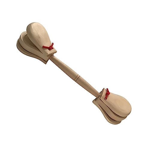 Mikinona Doppelte Kastagnetten für Musikinstrumente zur Frühen Musikalischen Sicheres Percussion für Kreatives und Musikbewusstsein für Kleine Musiker von Mikinona