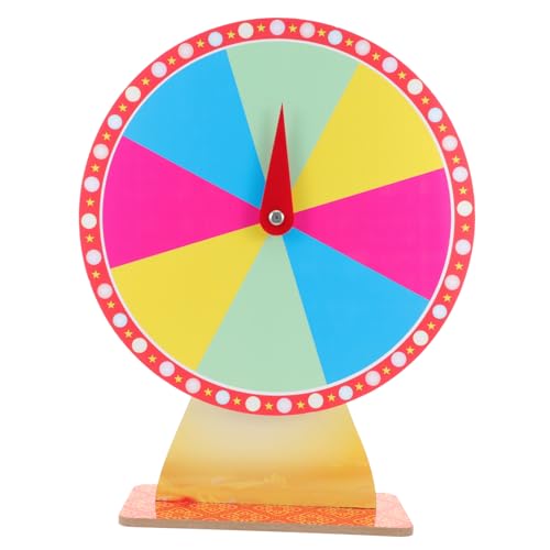 Mikinona Drehendes Preisrad für Partys mit Fächern für Karneval Messen und Veranstaltungen Leicht und Tragbar DIY Spielgerät für Verschiedene Anlässe von Mikinona