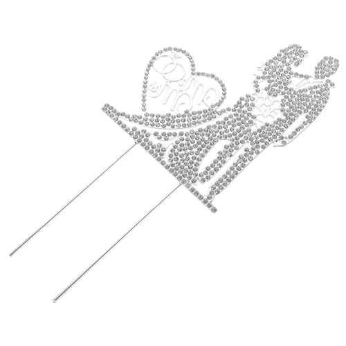 Mikinona Eleganter Mr Mrs Cake Topper Sticks für Hochzeitstorte Leichter und Kreativer Hochzeitskuchen Dekoration mit Romantischem Brautpaar Design für Verlobung und Bridal Shower Mikinona Eleganter Mr Mrs Cake Topper Sticks für Hochzeitstorte Leichter und Kreativer Hochzeitskuchen Dekoration mit Romantischem Brautpaar Design für Verlobung und Bridal Shower von Mikinona