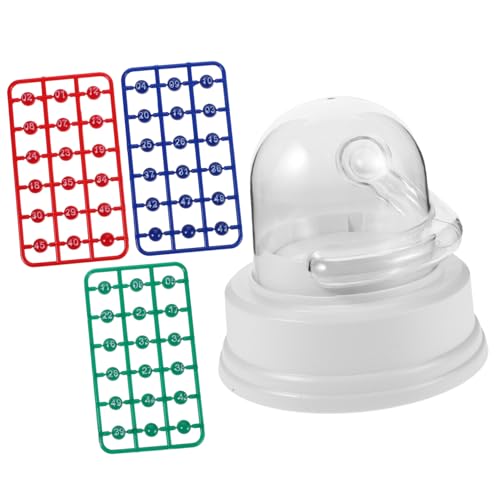 Mikinona Elektrische Mini Bingo Maschine mit Lotto Kugeln Tragbare Shake Maschine für Familie Party Kompakt Leicht für Geburtstag Halloween und Familienfeiern von Mikinona