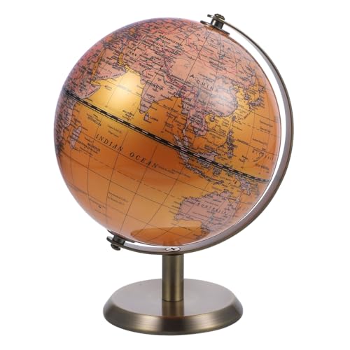Mikinona Europäischer Dekorativer Erdball mit Perlmutt Finish Bogenförmiger Ständer Geographische Tischdekoration für Zuhause und Büro Stabiles Design für und Familien von Mikinona