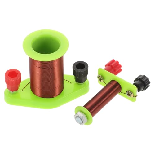 Mikinona Experimentelle Elektromagnetische Induktionsspule mit Sekundärzylinderspule Langlebig Demonstrationsgerät für Faradays und Lenzsches Gesetz im Physikunterricht an Gymnasium und Mikinona Experimentelle Elektromagnetische Induktionsspule mit Sekundärzylinderspule Langlebig Demonstrationsgerät für Faradays und Lenzsches Gesetz im Physikunterricht an Gymnasium und von Mikinona