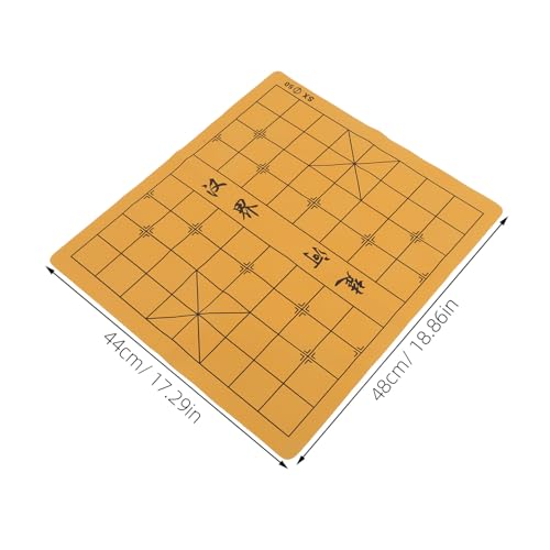 Mikinona Faltbares Schachbrett aus Hochwertigem Leder mit Doppelseitigem Design Tragbares Spielbrett für Erwachsene und Studenten Praktisches Langlebiges und Einfach zu Zufällige Farbe von Mikinona
