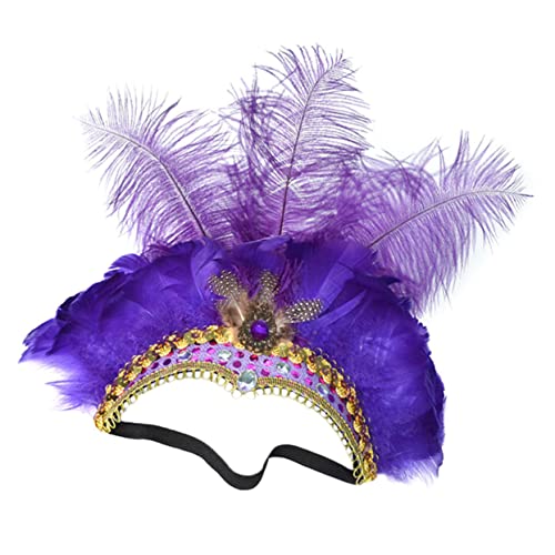 Mikinona Federschmuck Stirnband mit Straußenfedern Modischer Kopfschmuck für Karneval Party und Tanzshow Langlebig Einheitsgröße für Damen und Teens Boho Haarschmuck für Festliche Anlässe Mikinona Federschmuck Stirnband mit Straußenfedern Modischer Kopfschmuck für Karneval Party und Tanzshow Langlebig Einheitsgröße für Damen und Teens Boho Haarschmuck für Festliche Anlässe von Mikinona