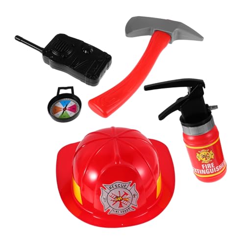 Mikinona Feuerwehrmann Kostüm Set für Realistisches mit Feuerlöscher für Rollenspiele für Geburtstagsfeiern und Themenpartys Fördert Soziale Fähigkeiten und Kreativität Mikinona Feuerwehrmann Kostüm Set für Realistisches mit Feuerlöscher für Rollenspiele für Geburtstagsfeiern und Themenpartys Fördert Soziale Fähigkeiten und Kreativität von Mikinona