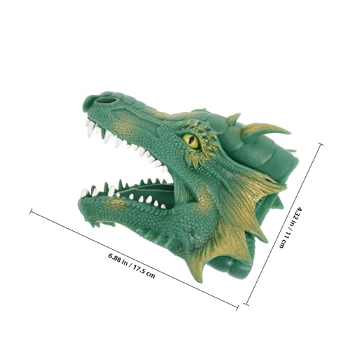 Mikinona Flexibler Dinosaurier Handpuppe mit Beweglichem Mund Kleines Tragbares Tier handspielzeug für Interaktives Storytelling und Fantasievolles Rollenspiel Sicher und Detailreich von Mikinona