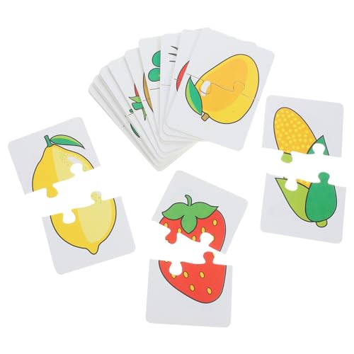 Mikinona Frühe Lernkarten für Kleinkinder aus Pädagogische Obst Gemüse Puzzle Pädagogisches zur Kognitiven für Kindergarten und Vorschule von Mikinona