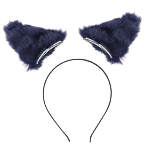 Mikinona Fuchsohren Haarreif Halloween Stirnband Weich Leicht Bequem Verstellbar Cosplay Party Haarschmuck von Mikinona