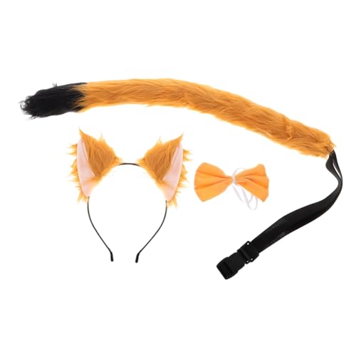 Mikinona Fuchsohren Stirnband Set Teilig aus Weichem Kunstpelz Niedliches Tierkostüm für Komfortabel und Langlebig für Halloween Cosplay und Fasching Mikinona Fuchsohren Stirnband Set Teilig aus Weichem Kunstpelz Niedliches Tierkostüm für Komfortabel und Langlebig für Halloween Cosplay und Fasching von Mikinona