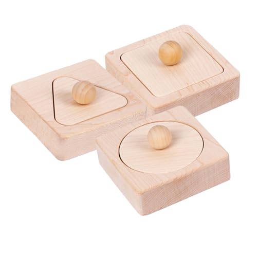 Mikinona Geometrische Holzspielzeug Sicherheitsgeprüfte Sortierblöcke für Kleinkinder Pädagogisches Formenerkennungsspielzeug Kreativität und Lernspielzeug für Jungen und Mädchen Ab Jahren von Mikinona