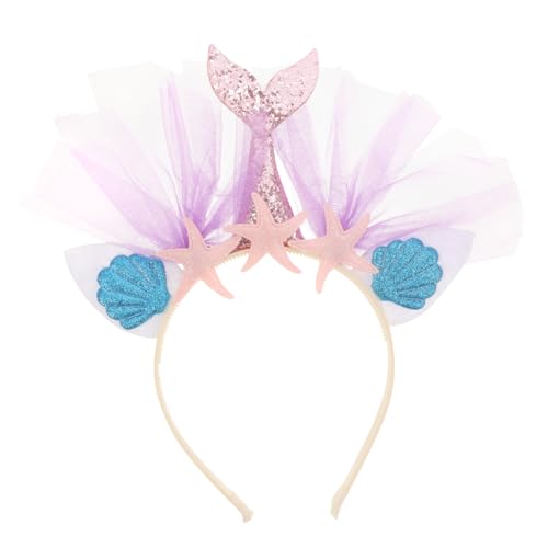 Mikinona Glitzernde Meerjungfrau Haarreifen Adorables Netz Haarband Für Party Dekorationen Pink Mit Seestern Applikation Perfektes Kostümzubehör Für ädchen Mikinona Glitzernde Meerjungfrau Haarreifen Adorables Netz Haarband Für Party Dekorationen Pink Mit Seestern Applikation Perfektes Kostümzubehör Für ädchen von Mikinona