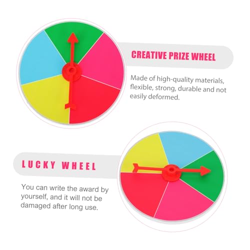 Mikinona Glückliches Spielrad Wandmontage Reusable Prize Wheel für Indoor Spiele Tombola Rad Party Draw Game Spiel Gewinner Aktivitäten von Mikinona