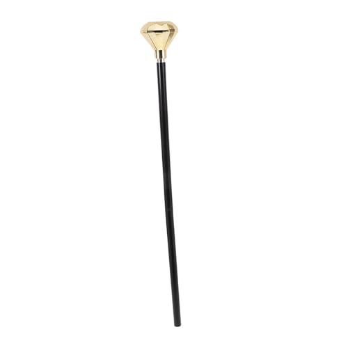 Mikinona Goldener Cosplay Zauberstab mit Juwelenverzierung Stabiles Halloween Kostüm Accessoire für Hexen und Zauberer für Maskenball Bühnenauftritte und Partydekoration von Mikinona