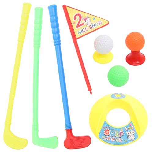 Mikinona Golfspiel Set Leichtes Outdoor Fördert Entwicklung Geduld und Temperament Geeignet für Jungen und Mädchen Ab Jahren für Drinnen und Draußen Tragbar und Spielerisch Zufällige Farbe von Mikinona