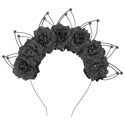 Mikinona Gotischer Kopfschmuck Mädchen Zubehör bunt Gothic Hochzeit Haarschmuck Accessoire Kunststoff -Haarbänder Geburtstags-Stirnband für Frauen Haarband Plastik Black Mikinona Gotischer Kopfschmuck Mädchen Zubehör bunt Gothic Hochzeit Haarschmuck Accessoire Kunststoff -Haarbänder Geburtstags-Stirnband für Frauen Haarband Plastik Black von Mikinona