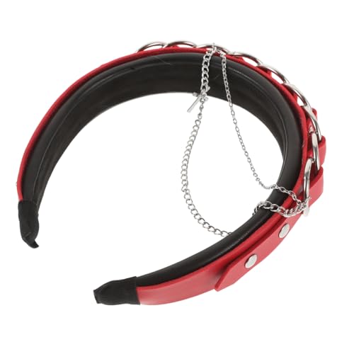 Mikinona Gotisches Stirnband Gothic-Haarband Cosplay Trendy lustig Stellungnahme Punk-Modeaccessoire gotische Kopfbedeckung Haarschmuck Stirnbänder für Damen rutschfest Zinklegierung rot Mikinona Gotisches Stirnband Gothic-Haarband Cosplay Trendy lustig Stellungnahme Punk-Modeaccessoire gotische Kopfbedeckung Haarschmuck Stirnbänder für Damen rutschfest Zinklegierung rot von Mikinona