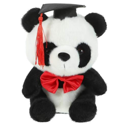 Mikinona Graduation Panda Kuscheltier Plüschspielzeug Weiches Stofftier mit Halstuch Niedliches zur Abschlussfeier für Schüler und Studenten Mikinona Graduation Panda Kuscheltier Plüschspielzeug Weiches Stofftier mit Halstuch Niedliches zur Abschlussfeier für Schüler und Studenten von Mikinona