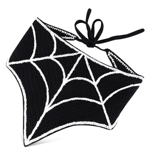Mikinona Halloween Bandana Headdress Verstellbares Dreieckstuch Für Damen Schwarz Mit Spinnenmuster Perfektes Accessoire Für Kostüme Und Feste Pflegeleicht Und Stylisch Mikinona Halloween Bandana Headdress Verstellbares Dreieckstuch Für Damen Schwarz Mit Spinnenmuster Perfektes Accessoire Für Kostüme Und Feste Pflegeleicht Und Stylisch von Mikinona