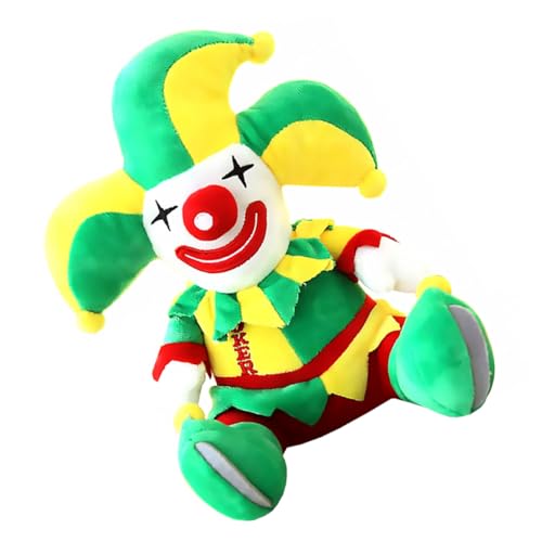 Mikinona Halloween Clown Dekoration Plüschpuppe mit Kurzflorigem und PP Baumwolle Lustige Innendeko und Kuscheltier für Familien Niedliche Clown Figur für Festtage Mikinona Halloween Clown Dekoration Plüschpuppe mit Kurzflorigem und PP Baumwolle Lustige Innendeko und Kuscheltier für Familien Niedliche Clown Figur für Festtage von Mikinona