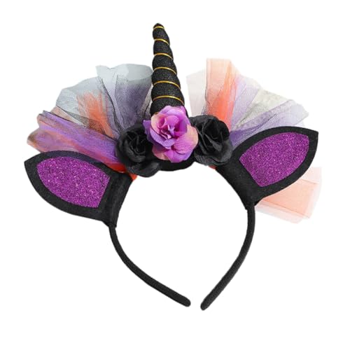 Mikinona Halloween Einhorn Haarreif Leichtes Horn Haarschmuck Party Cosplay Zubehör Damen Karneval Fest Mikinona Halloween Einhorn Haarreif Leichtes Horn Haarschmuck Party Cosplay Zubehör Damen Karneval Fest von Mikinona