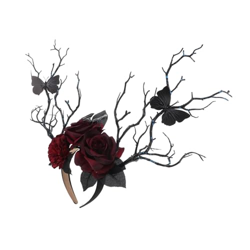 Mikinona Halloween Goth Haarband für Cosplay und Kostümfestivals Dekoratives Stirnband für Halloween Feiern und Partys Geeignet von Mikinona