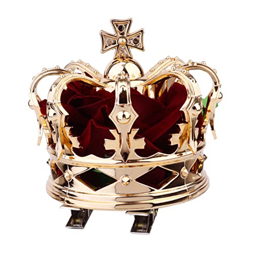 Mikinona Halloween Haar Zubehör 1pc Drei-dimensionale Krone Haarnadel Königin Rot Kopfschmuck von Mikinona