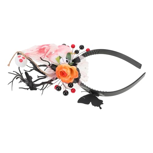 Mikinona Halloween Haarreif mit Hirschgeweih und Leichter Party Haarreif für Kostüm Cosplay und Themenfeiern Vielseitiges Accessoire für Gruselige Verkleidungen von Mikinona