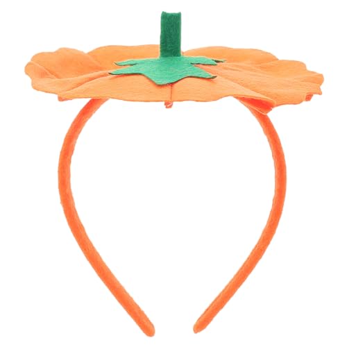 Mikinona Halloween Kürbis Stirnband für Langlebiges Haarband mit Dekorativem Pumpkin Design Auffälliges Halloween Cosplay Accessoire für Party und Kostüm Einfach Anzuziehen Orangefarbener von Mikinona