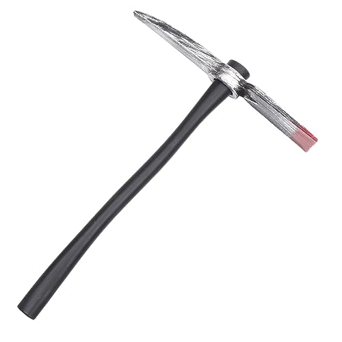 Mikinona Halloween Party Pickaxe Prop aus Langlebigem Kunststoff Realistische Simulation als Gruseliges Cosplay und Kostüm Accessoire für Bühnenauftritte und Halloween Feiern von Mikinona