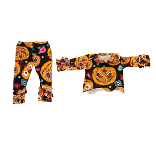Mikinona Halloween Puppenkleidung für Puppen Kürbis Motiv Modisches Kostüm für Mädchen Langlebiges Material zu Geburtstag und Festen Mikinona Halloween Puppenkleidung für Puppen Kürbis Motiv Modisches Kostüm für Mädchen Langlebiges Material zu Geburtstag und Festen von Mikinona