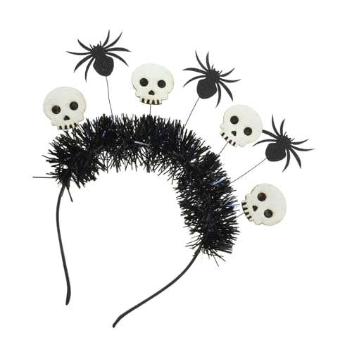 Mikinona Halloween Stirnband mit Weißem Schädel und Spinnenmotiv Einzigartiges Halloween Haarreif für Erwachsene Komfortabel Stabil und Vielseitig für Kostümpartys und Verkleidungen Mikinona Halloween Stirnband mit Weißem Schädel und Spinnenmotiv Einzigartiges Halloween Haarreif für Erwachsene Komfortabel Stabil und Vielseitig für Kostümpartys und Verkleidungen von Mikinona