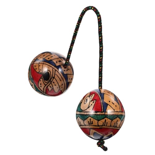 Mikinona Handbemalter Rhythmus Sandball Einhand Percussion Instrument für Musiker Farblich Sortiert Fördert Rhythmusgefühl und Musikalische Wahrnehmung von Mikinona