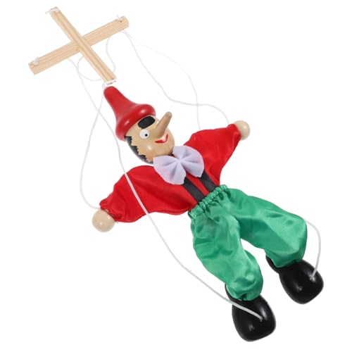 Mikinona Handgefertigte Holz Marionette mit Zugfaden Interaktives Puppenspielzeug für Erwachsene Stabile Verarbeitung Dekoratives Sammlerstück für Puppentheater und Zufällige Farbe Mikinona Handgefertigte Holz Marionette mit Zugfaden Interaktives Puppenspielzeug für Erwachsene Stabile Verarbeitung Dekoratives Sammlerstück für Puppentheater und Zufällige Farbe von Mikinona