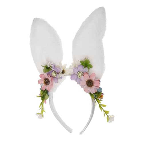 Mikinona Hasenmädchen Stirnband Plüsch-Hasenohr-Stirnband Hasenohren als Kopfbedeckung Hasenohren Haarband haarschmuck Kostümzubehör für Hasen Partystirnband für Erwachsene Stoff Weiß Mikinona Hasenmädchen Stirnband Plüsch-Hasenohr-Stirnband Hasenohren als Kopfbedeckung Hasenohren Haarband haarschmuck Kostümzubehör für Hasen Partystirnband für Erwachsene Stoff Weiß von Mikinona