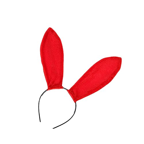 Mikinona Hasenohr Stirnband Haarschmuck Kopfbedeckung Mit Hasenohren Party-kopfbedeckung Hasenohr Haarband Häschen Haarband Haarreifen Für Tierohren Party-kopfschmuck Bunny Headwears Rot Mikinona Hasenohr Stirnband Haarschmuck Kopfbedeckung Mit Hasenohren Party-kopfbedeckung Hasenohr Haarband Häschen Haarband Haarreifen Für Tierohren Party-kopfschmuck Bunny Headwears Rot von Mikinona