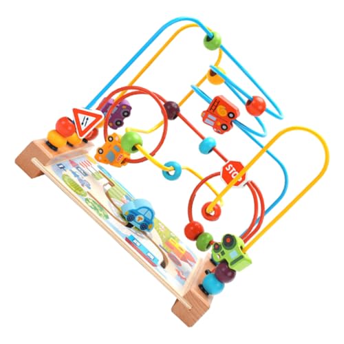 Mikinona Holz Beads Toy Maze Lernspielzeug Fingertraining Hand Auge Koordination Frühförderung für Mädchen Jungen Ab Jahren Mikinona Holz Beads Toy Maze Lernspielzeug Fingertraining Hand Auge Koordination Frühförderung für Mädchen Jungen Ab Jahren von Mikinona
