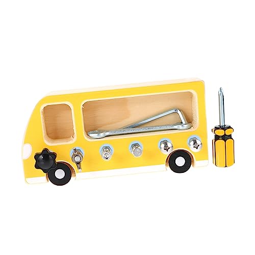 Mikinona Holz Busy Board Schraubenspielzeug Lernspielzeug Feinmotorik Pädagogisches Lernmaterial für Vorschule und Praktische Entwicklung Mikinona Holz Busy Board Schraubenspielzeug Lernspielzeug Feinmotorik Pädagogisches Lernmaterial für Vorschule und Praktische Entwicklung von Mikinona