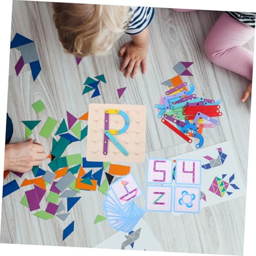Mikinona Holz Geoboard Lernspielzeug für Ab Jahren Pädagogisches Montessori Steckbrett mit Zahlen Buchstaben und Geometrischen Formen Konzentration Feinmotorik und Kognitiver Entwicklung Mikinona Holz Geoboard Lernspielzeug für Ab Jahren Pädagogisches Montessori Steckbrett mit Zahlen Buchstaben und Geometrischen Formen Konzentration Feinmotorik und Kognitiver Entwicklung von Mikinona