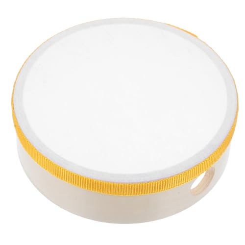 Mikinona Holz Handtrommel für Musikinstrument Percussion Instrument Handspielzeug für Musikalische Früherziehung und Sensorische Entwicklung Geeignet für Kleinkinder und Musikpartys von Mikinona
