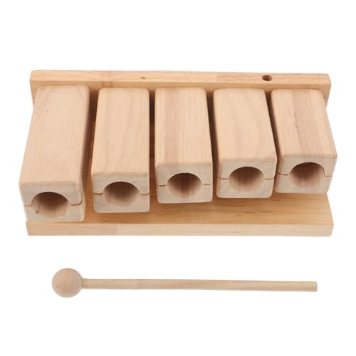 Mikinona Holz-Percussion-Block Töne Musikinstrument mit Hammer Kinderfreundlich Ergonomisch Leicht Für Vorschule Yoga Musikunterricht Familienaktivitäten Mikinona Holz-Percussion-Block Töne Musikinstrument mit Hammer Kinderfreundlich Ergonomisch Leicht Für Vorschule Yoga Musikunterricht Familienaktivitäten von Mikinona